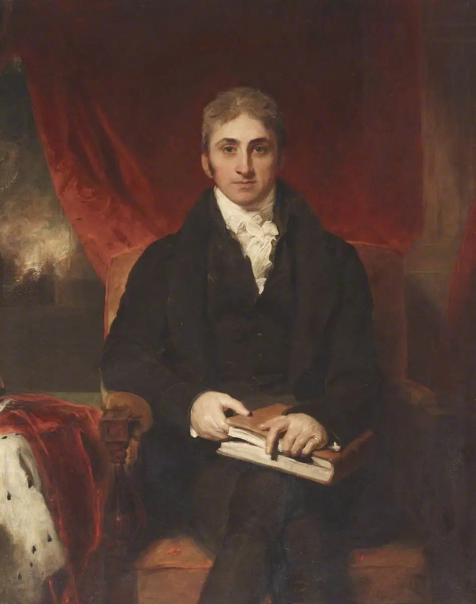 Frederick William Hervey, 5e comte de Bristol et plus tard 1er marquis de Bristol, député, FRS, FSA (1769-1859) - Thomas Lawrence image 1 copie peinte à la main à l’huile