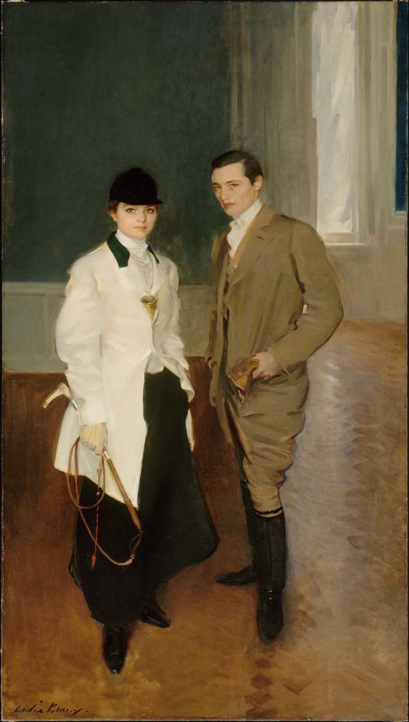 Frère et sœur : Charles Sumner Bird et sa sœur Edith Bird (Mme Robert Bass) - Cecilia Beaux image 1 reproduction de peinture à l’huile