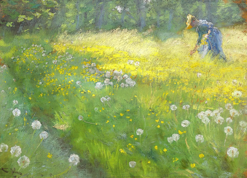 Fru Marie Krøyer ที่ Haven ที่ Skagen - Peder Severin Krøyer