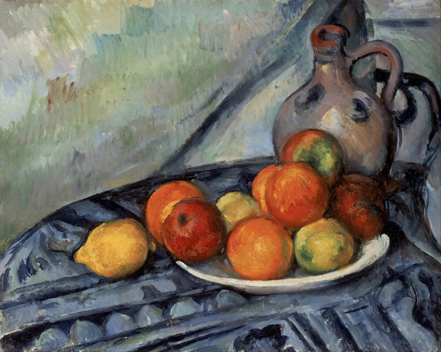 ผลไม้และเหยือก - Paul Cézanne
