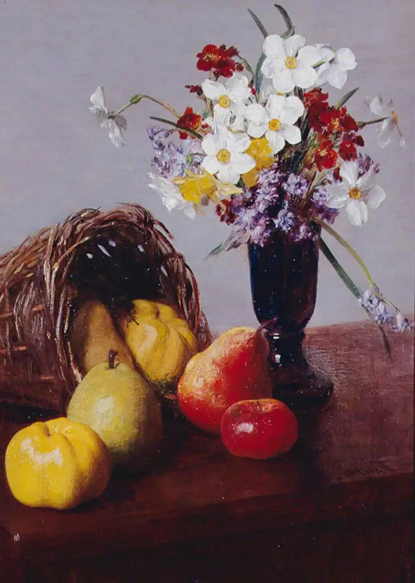Fruits et fleurs - Henri Fantin-Latour image 1 reproduction artisanale de tableau