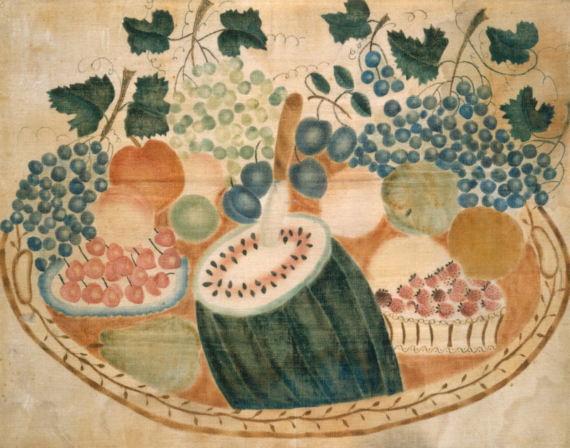 Fruits sur un plateau - American 19th Century
