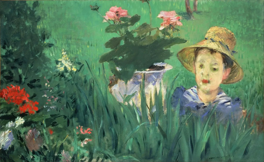 เด็กชายในดอกไม้ (Jacques Hoschedé) - Édouard Manet