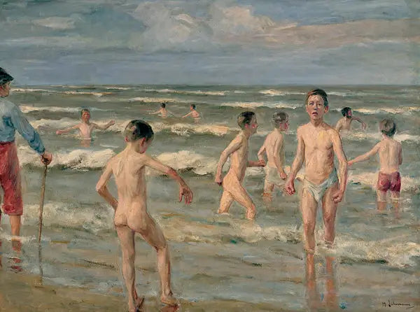 เด็กชายที่กำลังอาบน้ำ - Max Liebermann