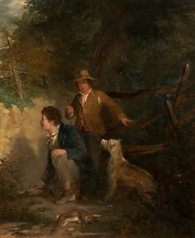 เด็กผู้ชายเล่นกระต่าย - จอห์น เอเวอเร็ตต์ มิลเลย์