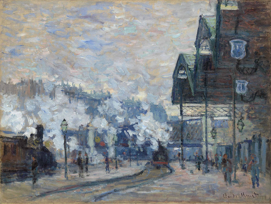 Gare Saint-Lazare มุมมองภายนอก W446 - Claude Monet