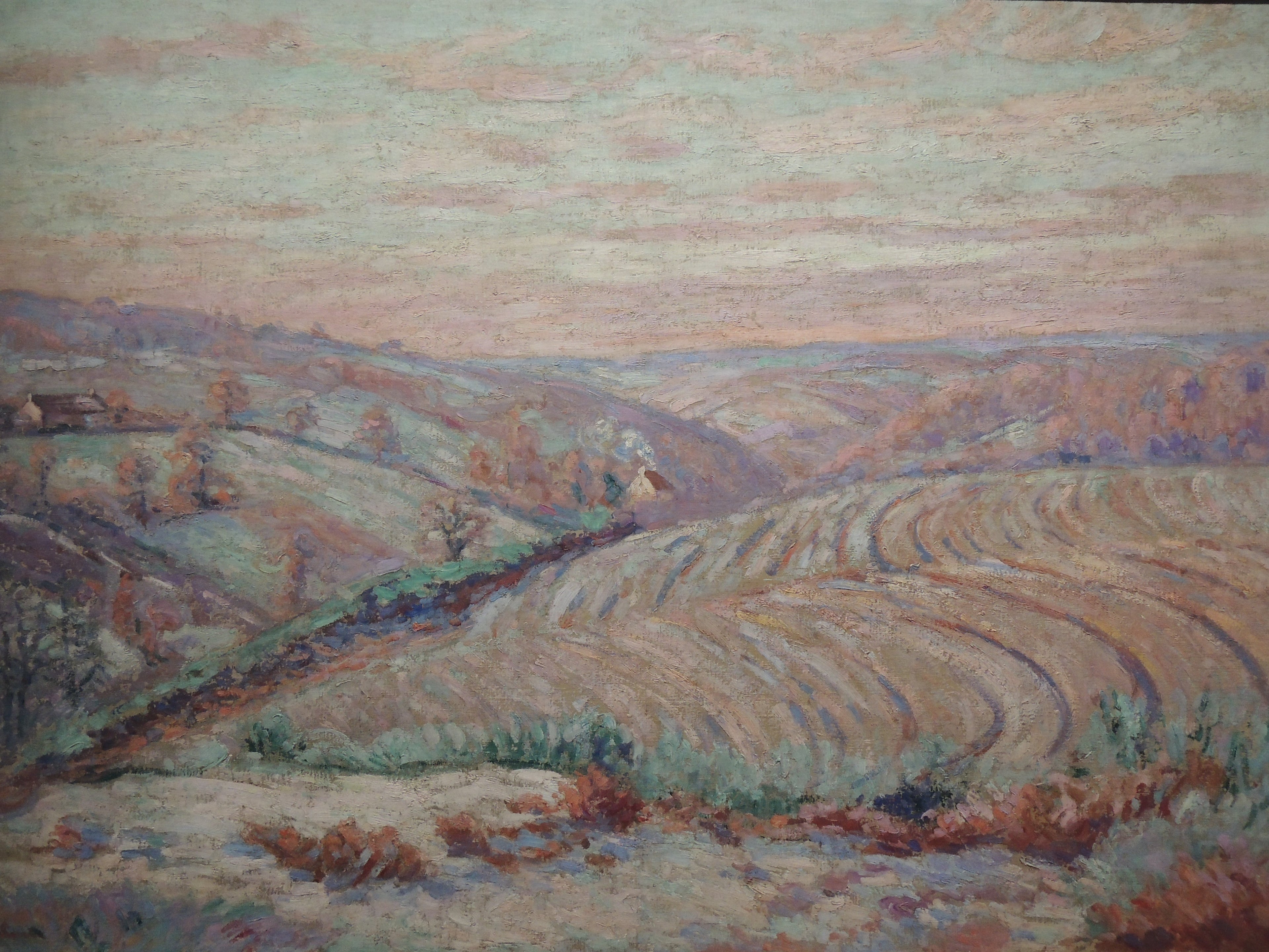 Gelée blanche à Crozant - Armand Guillaumin image 1 copie de tableau peinte à la main