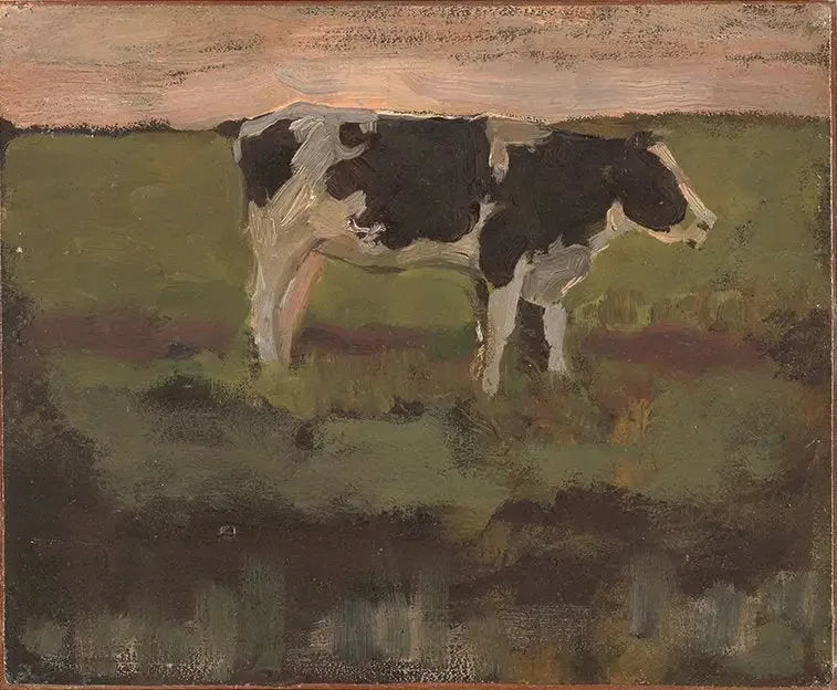 วัวสาวสีดำและขาว - Piet Mondrian