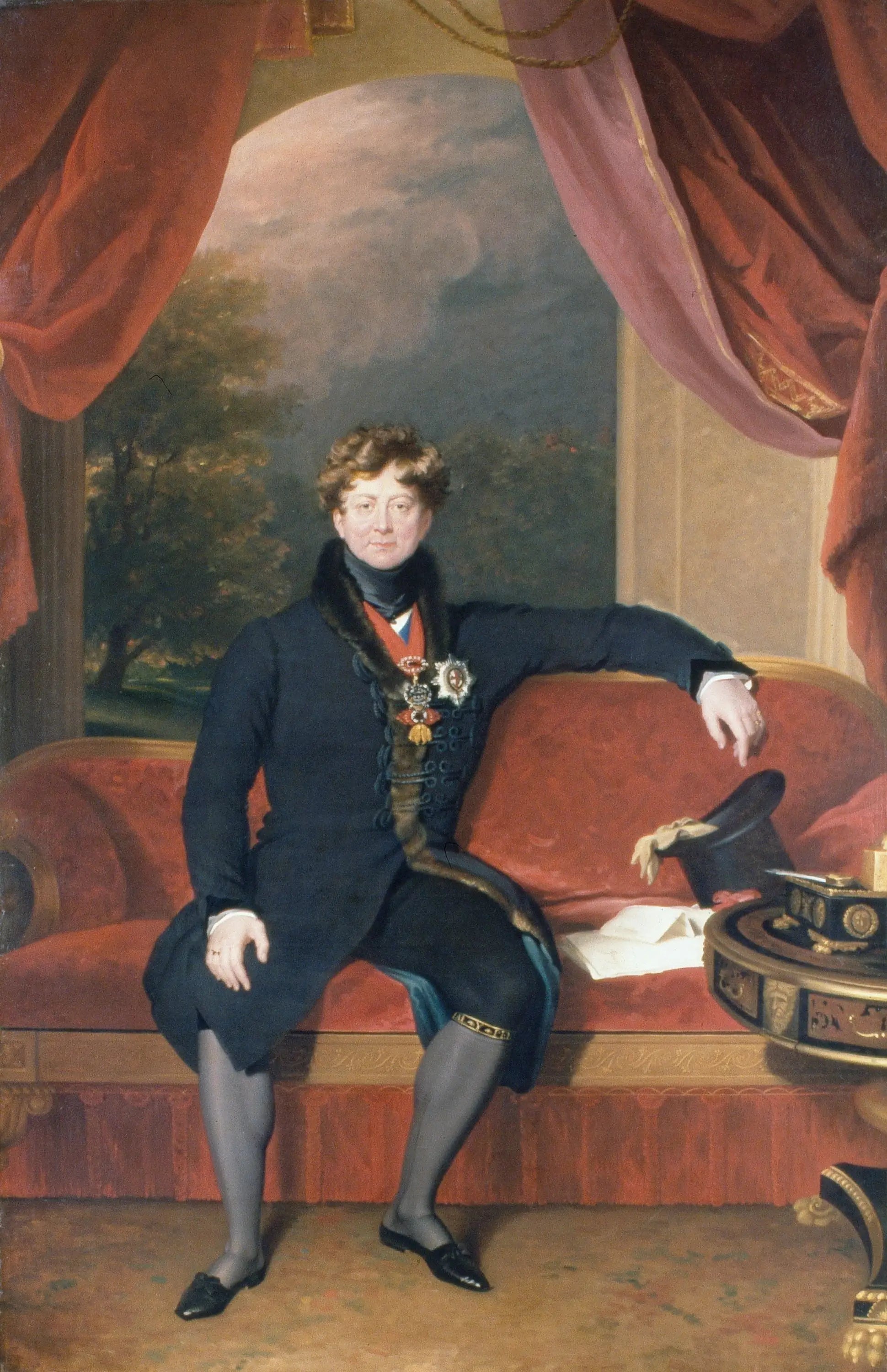 George IV (1762–1830), assis, en tenue du matin - Thomas Lawrence image 1 copie de tableau peinte à la main