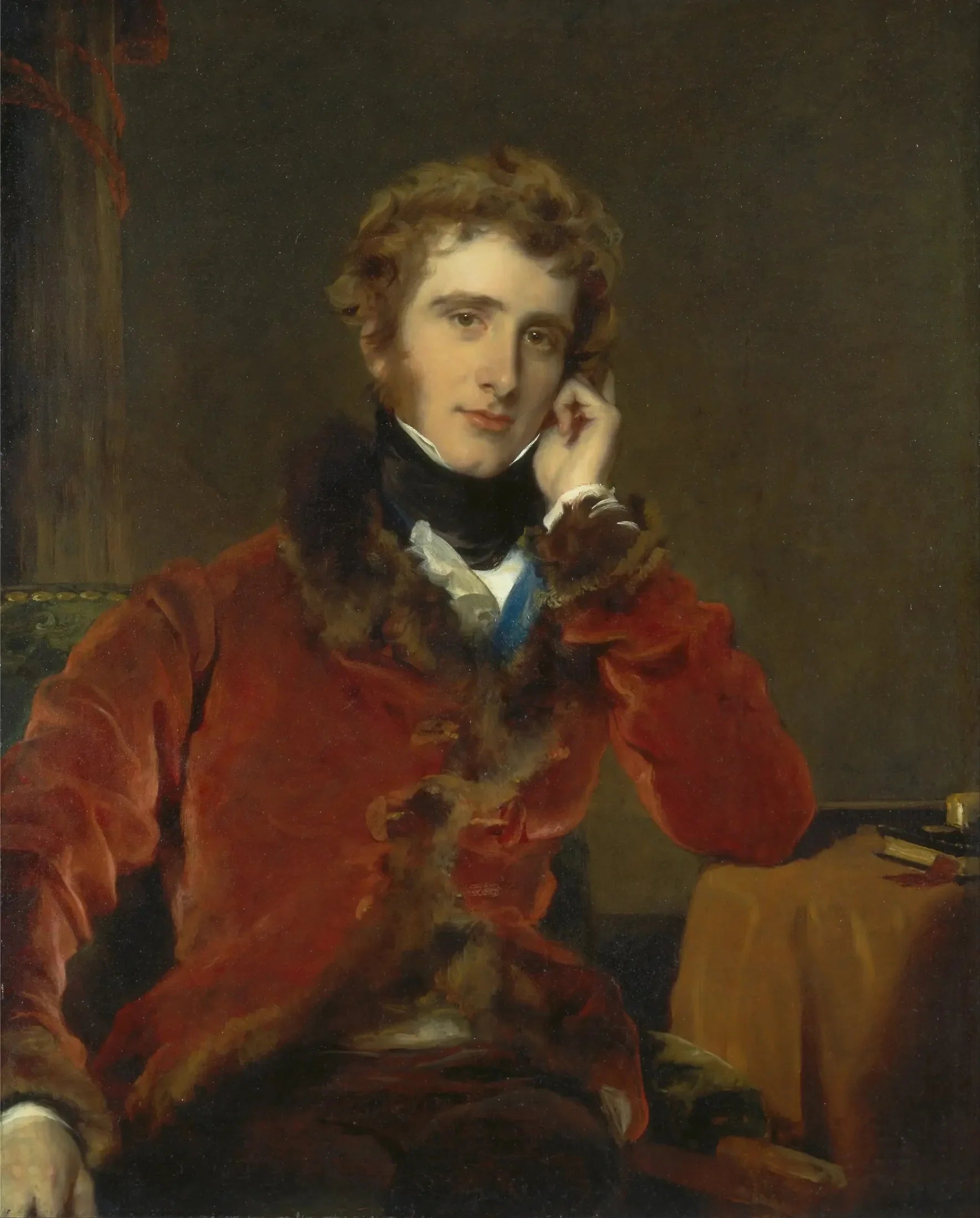 George James Welbore Agar-Ellis, plus tard premier Lord Dover - Thomas Lawrence image 1 tableau peint à l’huile sur toile