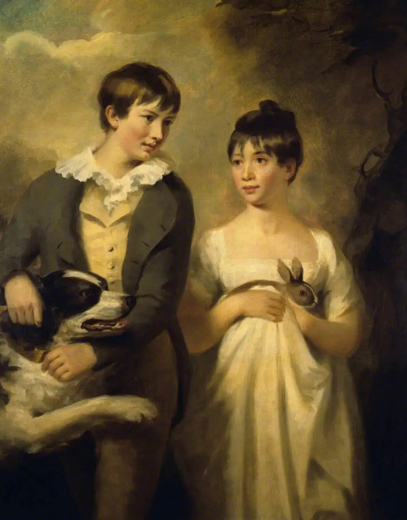 จอร์จ สจ๊วร์ต (เสียชีวิตในปี 1809) และน้องสาวมาเรีย สจ๊วร์ต (เสียชีวิตในปี 1846) บุตร - เฮนรี เรย์บอร์น