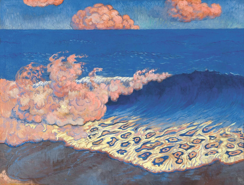 Marine bleue, effet de vague - Georges Lacombe