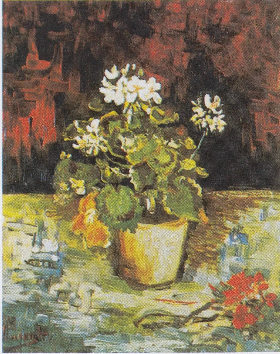 ต้นเจอราเนียมในกระถางดอกไม้ - Vincent van Gogh