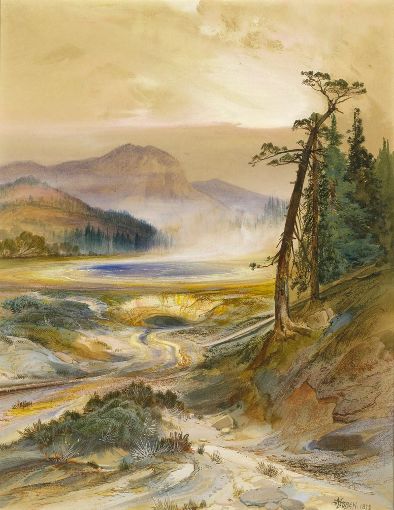 Geyser Excelsior, อุทยานแห่งชาติ Yellowstone - โธมัส มอแรน