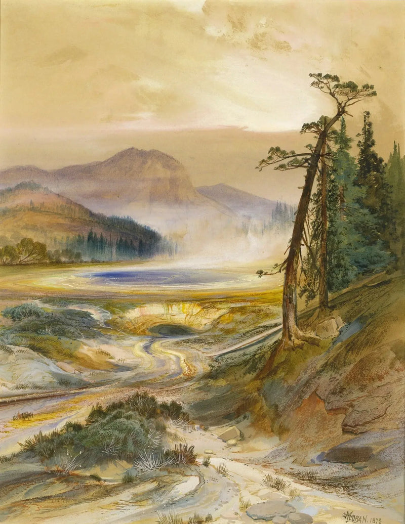 Geyser Excelsior, อุทยานแห่งชาติ Yellowstone - โธมัส มอแรน