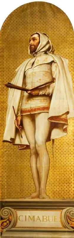 โจวานนี คิมาบูเอ (1240–1302) (โครงการสำหรับโมเสกที่พิพิธภัณฑ์วิกตอเรียแอนด์อลเบิร์ต) - เฟรเดอริก เลย์ตัน