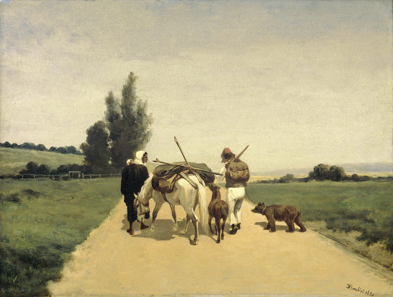 Des gitans sur la route. - Karel Frederik Bombled