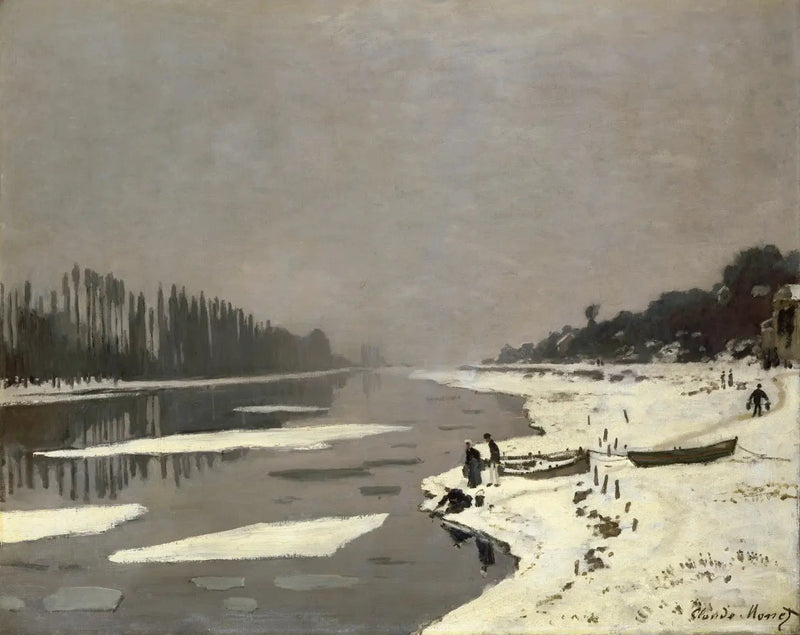 ก้อนน้ําแข็งใน Bougival W105 - Claude Monet