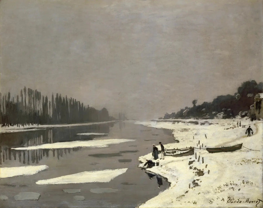 ก้อนน้ําแข็งใน Bougival W105 - Claude Monet