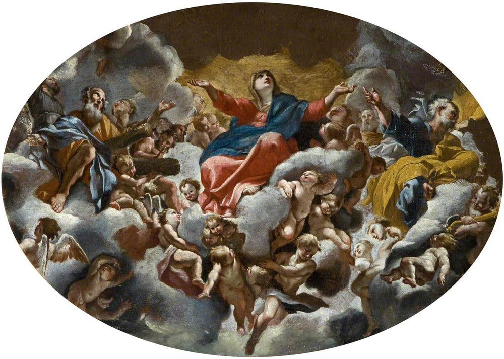 Glorification de la Vierge (d’après la fresque de la coupole de Sant’Andrea della Valle Rome) - Giovanni Lanfranco