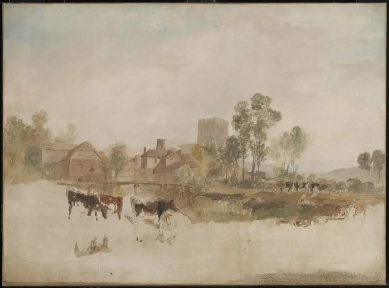 โรงงาน Goring และโบสถ์ - J. M. W. Turner