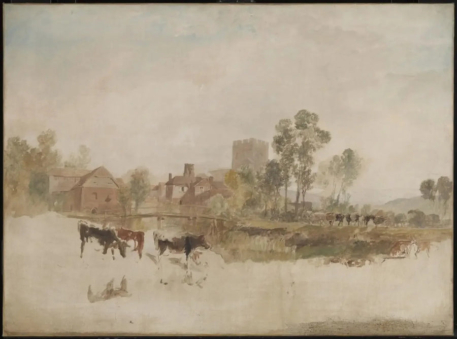 โรงงาน Goring และโบสถ์ - J. M. W. Turner
