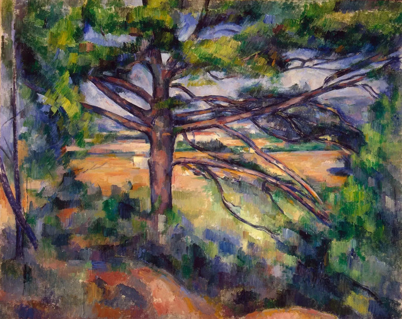 ต้นสนใหญ่และดินแดง - Paul Cézanne