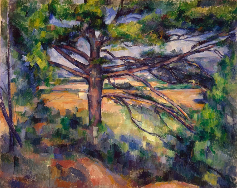 ต้นสนใหญ่และดินแดง - Paul Cézanne