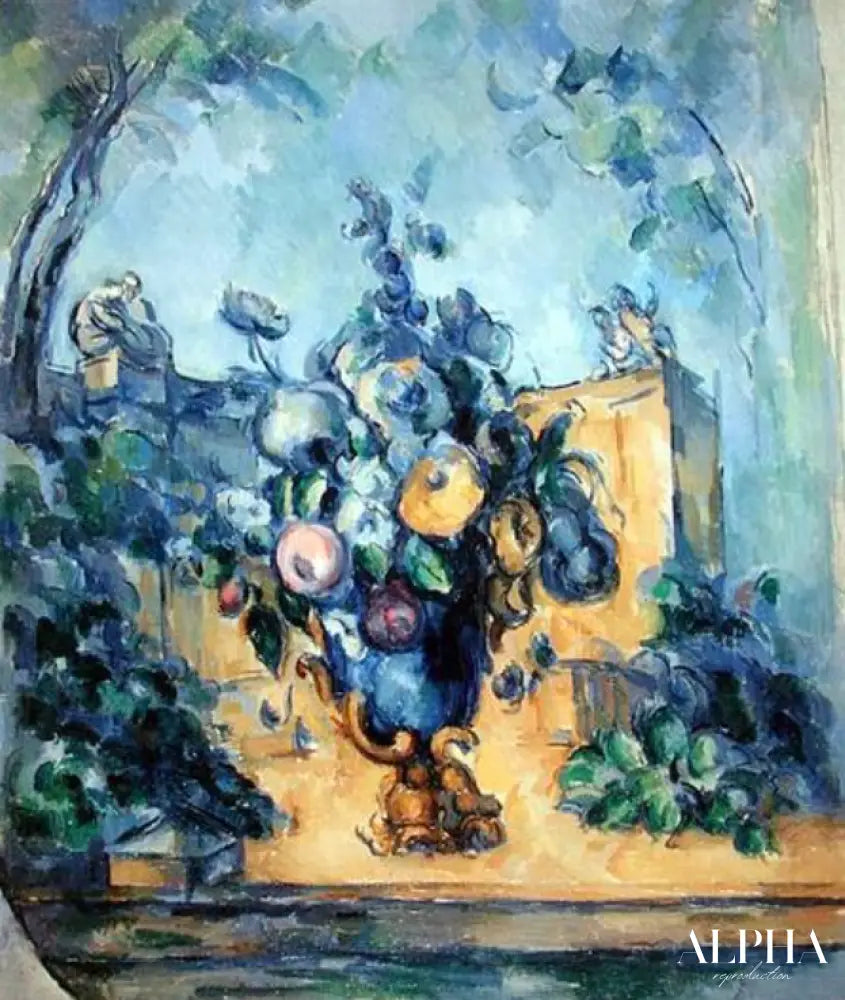 Grand vase dans le jardin - Paul Cézanne - Reproductions de tableaux et peintures haut de gamme