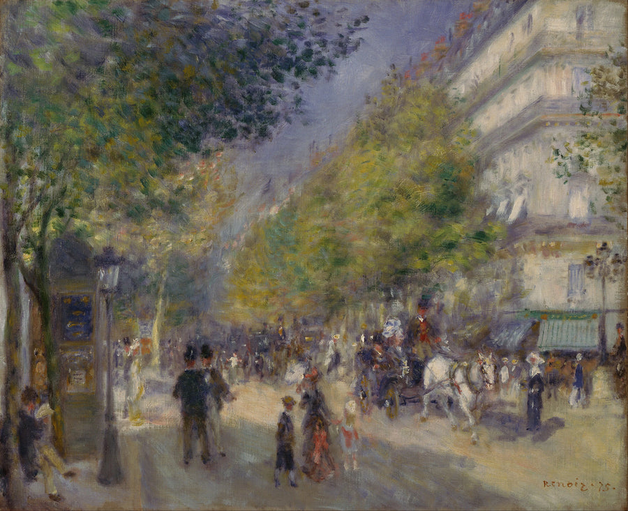 Les Grands Boulevards - Auguste Renoir