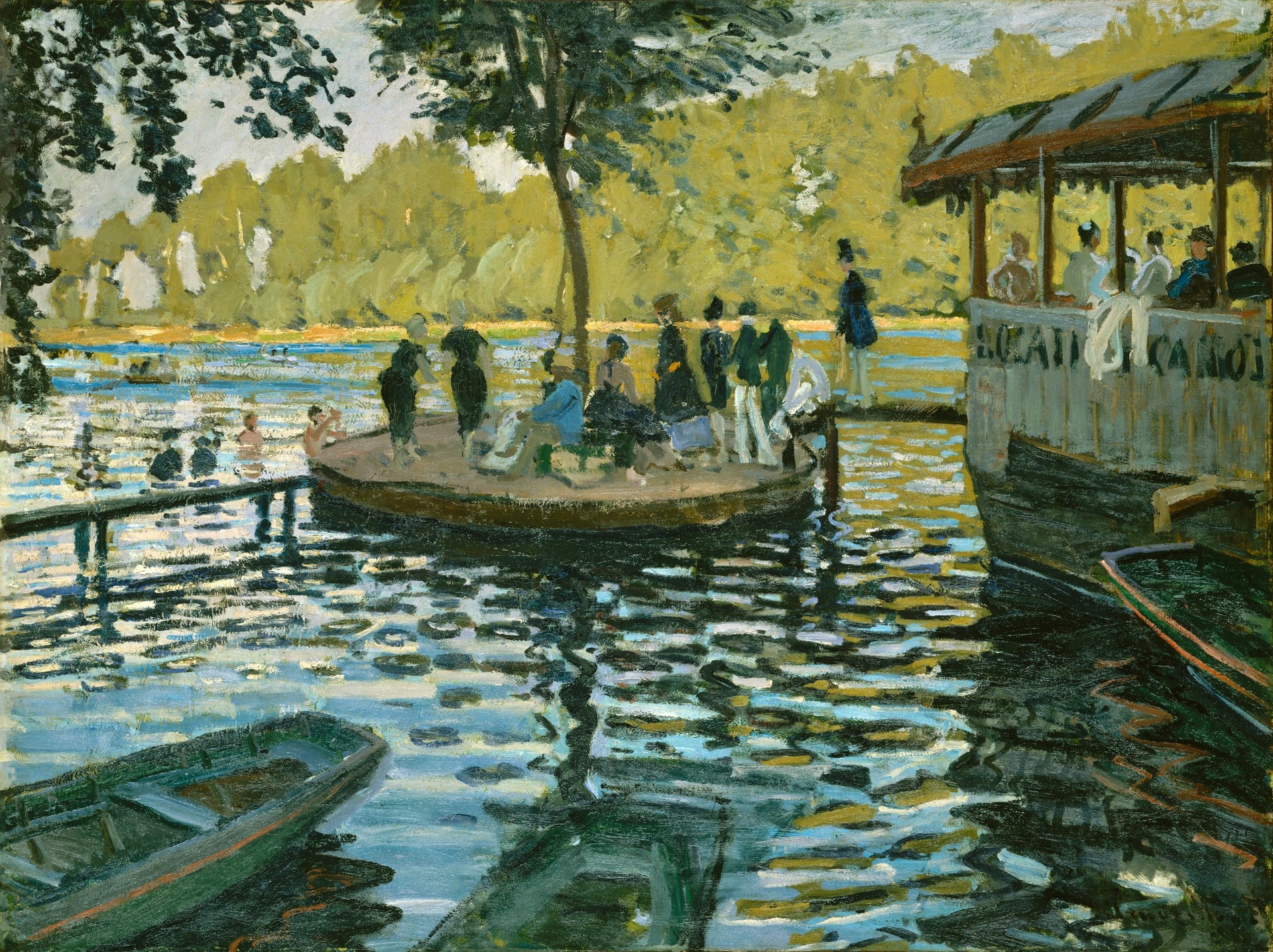 La Grenouillère W134 par Claude Monet, 1869, Metropolitan Museum of Art