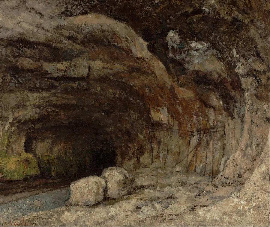 Grotte Sarrazine ใกล้กับ Nans-sous-Sainte-Anne - Gustave Courbet
