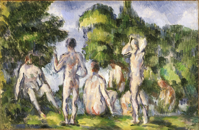 กลุ่มนักว่ายน้ำ - Paul Cézanne