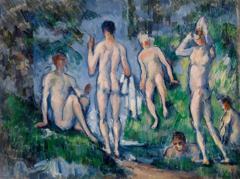 กลุ่มนักว่ายน้ำ - Paul Cézanne