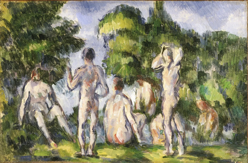 กลุ่มนักว่ายน้ำ - Paul Cézanne