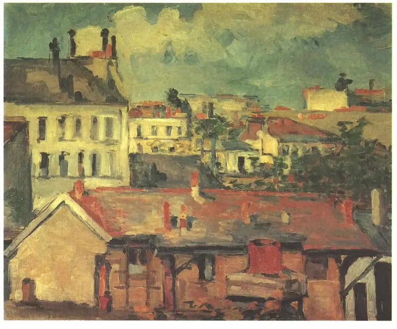 กลุ่มบ้าน – หลังคา - Paul Cézanne