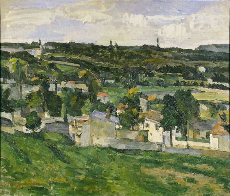 กลุ่มบ้าน, ทิวทัศน์เกาะแห่งฝรั่งเศส - Paul Cézanne
