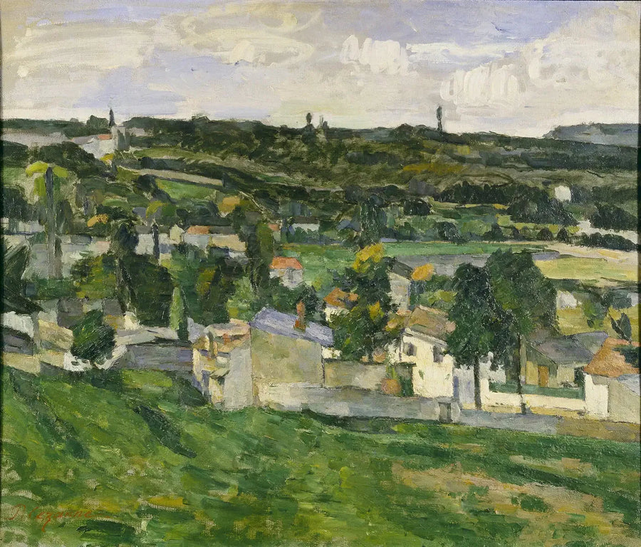 กลุ่มบ้าน, ทิวทัศน์เกาะแห่งฝรั่งเศส - Paul Cézanne
