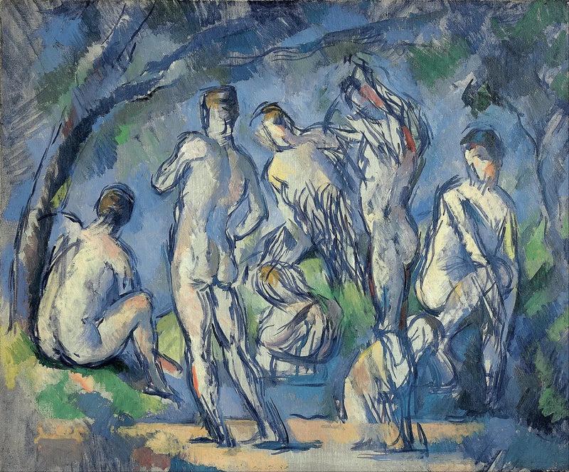 กลุ่มนักอาบน้ำเจ็ดคน - Paul Cézanne