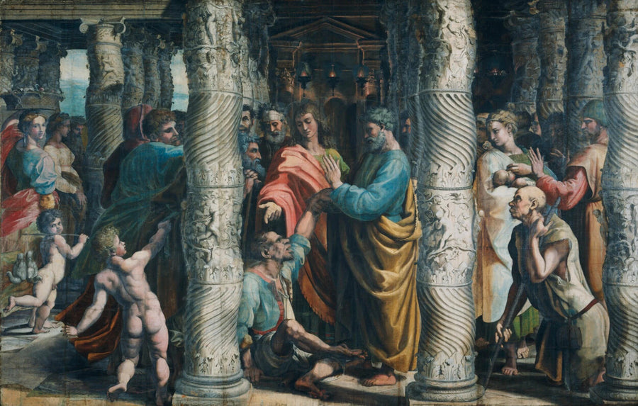 La Guérison du paralytique à la Belle Porte, vers 1515-1516 – Raphaël