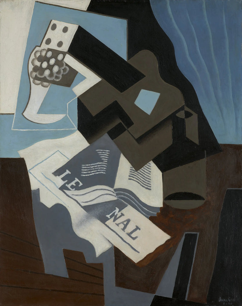 guitar, หนังสือ และ หนังสือพิมพ์ - Juan Gris