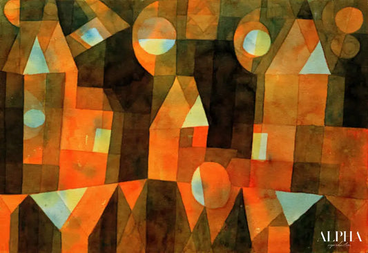 Haeuser an der Bruecke - Paul Klee - Reproductions de tableaux et peintures haut de gamme