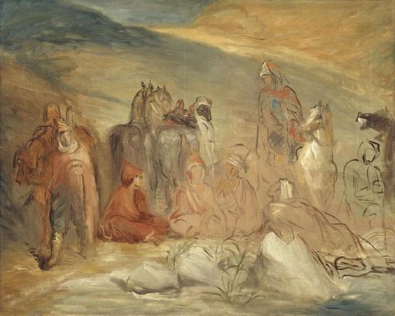 Halte de spahis près d’une source - Théodore Chassériau - Alpha Reproduction