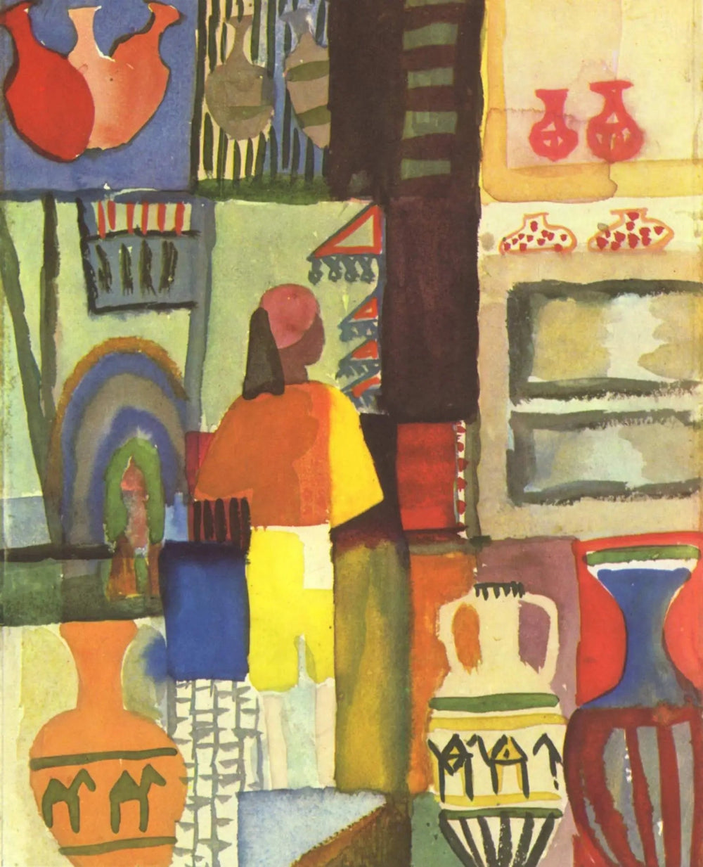 Händler mit Krügen - August Macke image 1 tableau peint à l’huile sur toile