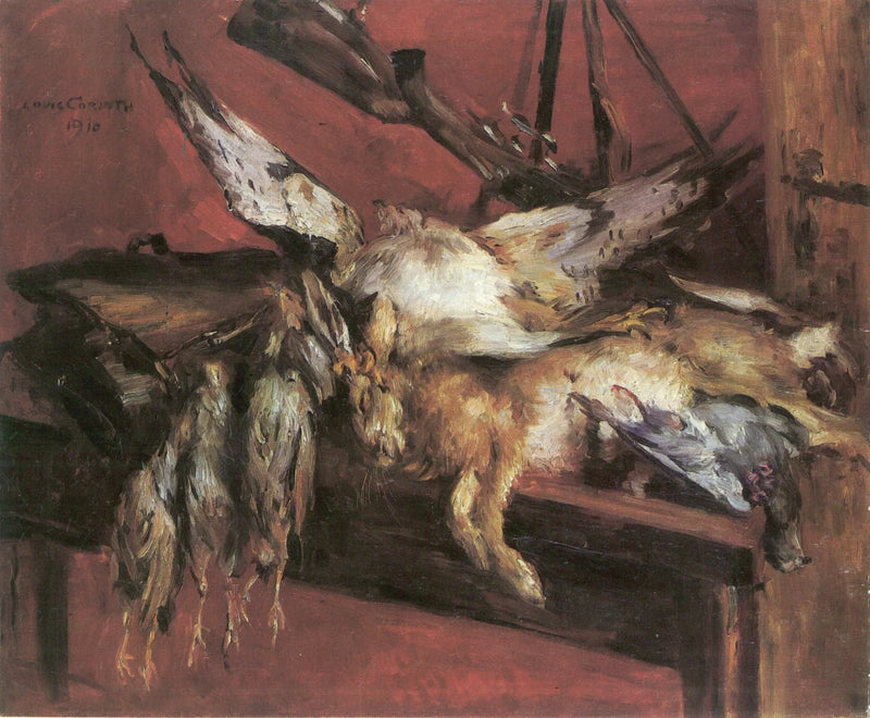 Hare and Partridges - Lovis Corinth