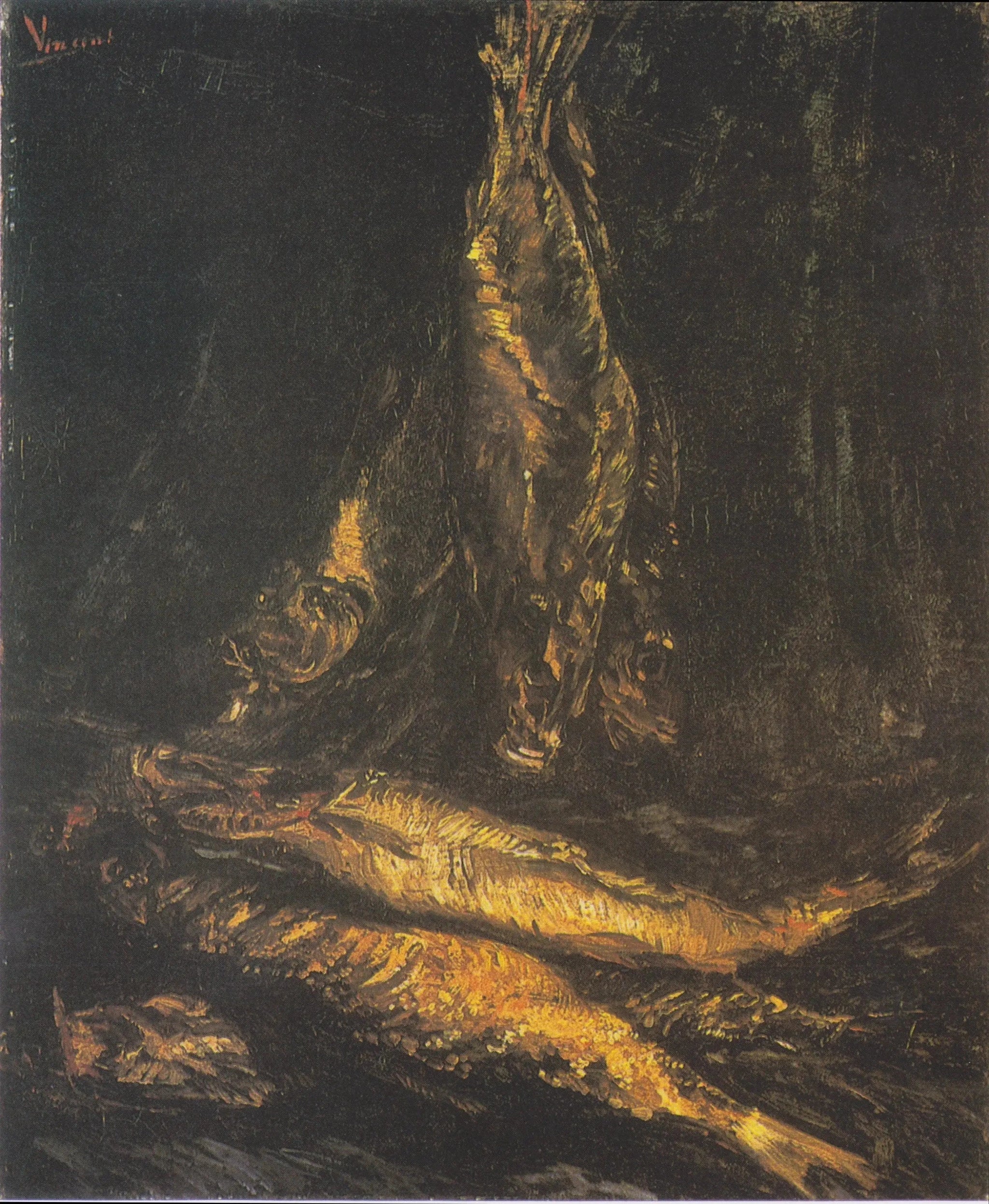 Harengs fumés F203 — poissons dorés peints par Vincent van Gogh