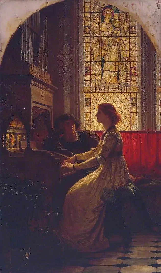 Harmonie - Frank Bernard Dicksee image 1 reproduction d’œuvre d’art à l’huile