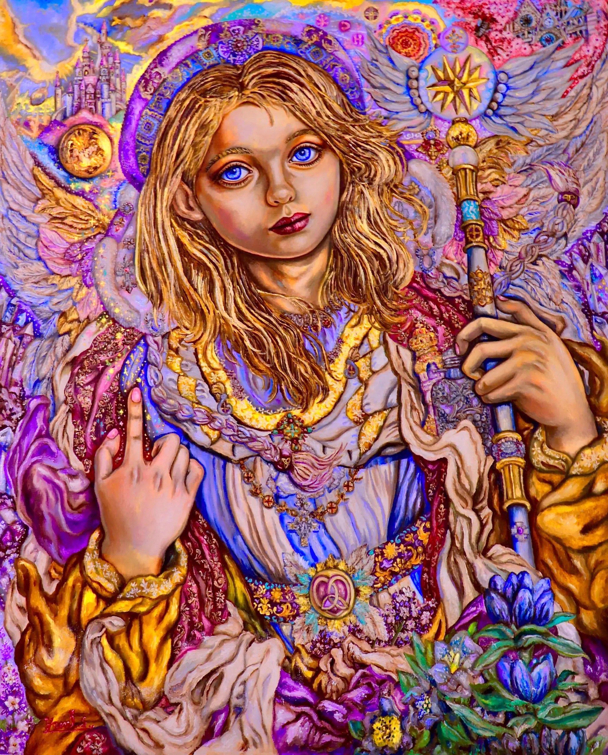 Healing Archangel Raphael - Yumi Sugai Reproductions de tableaux à la peinture à l’huile