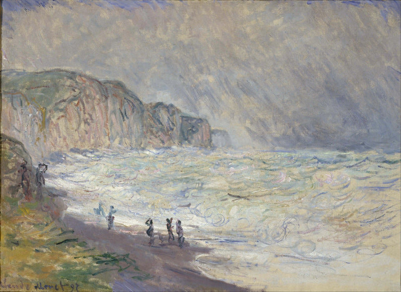 ทะเลที่มีคลื่นลมแรงใน Pourville, NMWA W1444 - Claude Monet