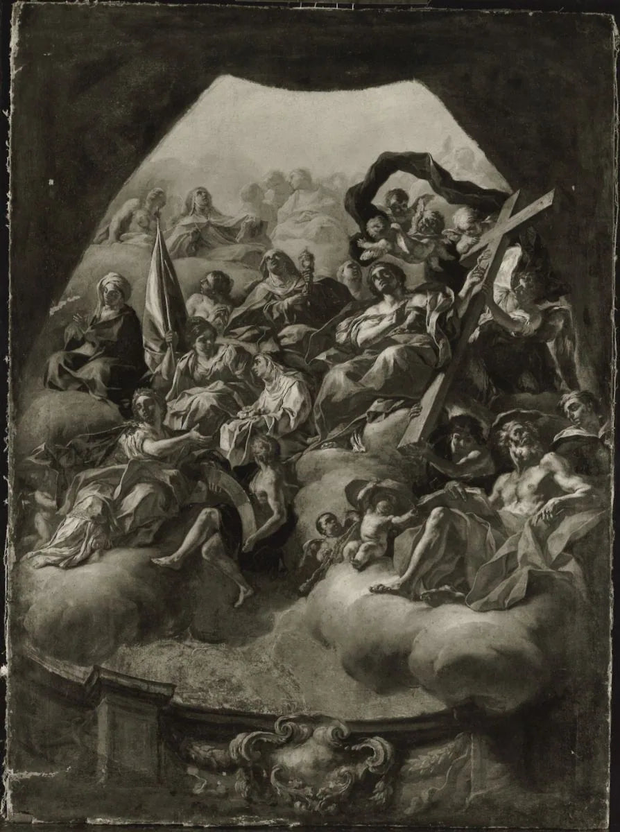 Heiligenhimmel (Ölskizze) - Francesco Solimena image 1 reproduction réalisée par Alpha Reproduction